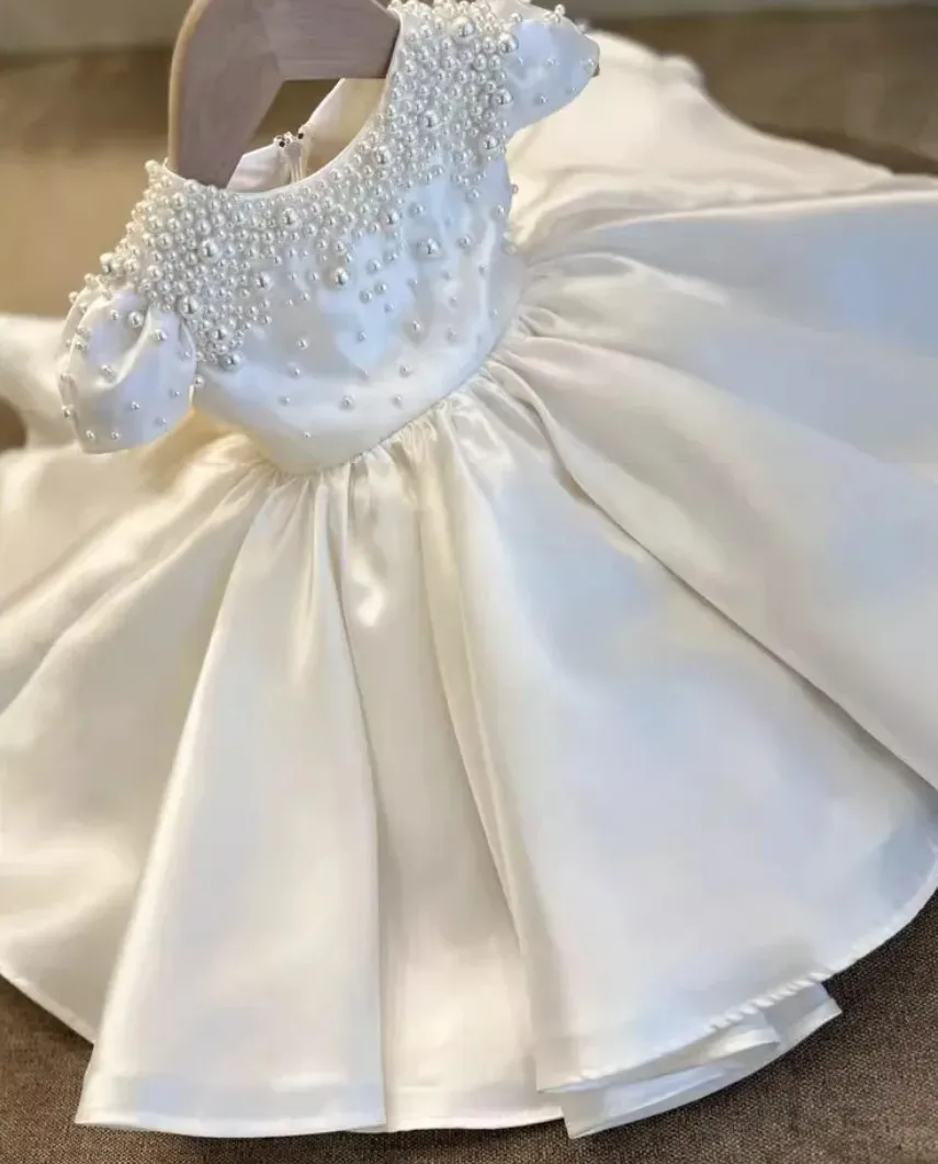 

Платье для девочки на вечеринку с бантом, нарядное, для выпускного, для малышей, на день рождения, принцесса, с перьями, из фатина, для конкурсов красоты, с блестками и цветами