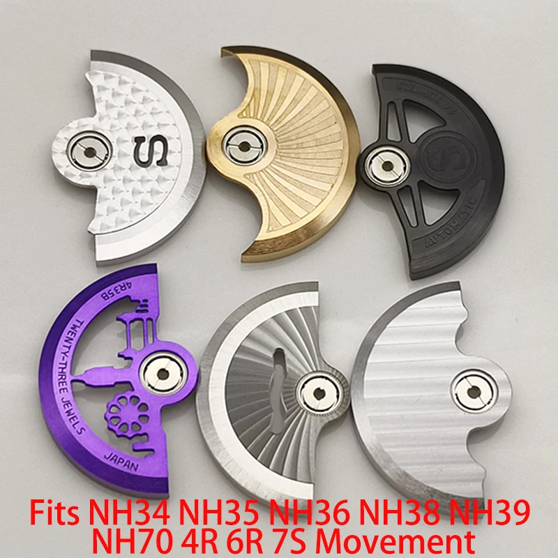 

Mod NH35 NH36 Automatic Hammer Rotor Fits For NH34 NH35 NH36 NH38 NH39 NH70 4R 7S26 6R Movement Men's Watch Refit Parts