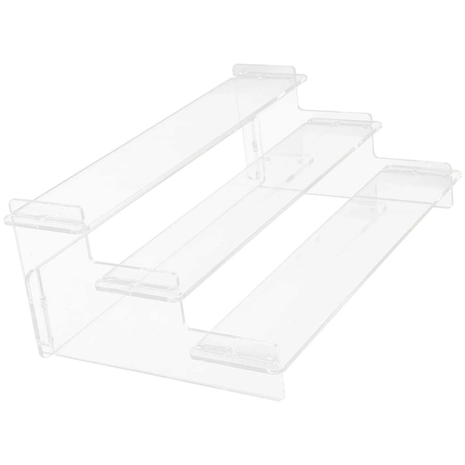 

Acrylic Display Stand 25cm Clear Shelf Tiered Jewelry Organizer for Necklace Bracelet Figurine Perfume Storage