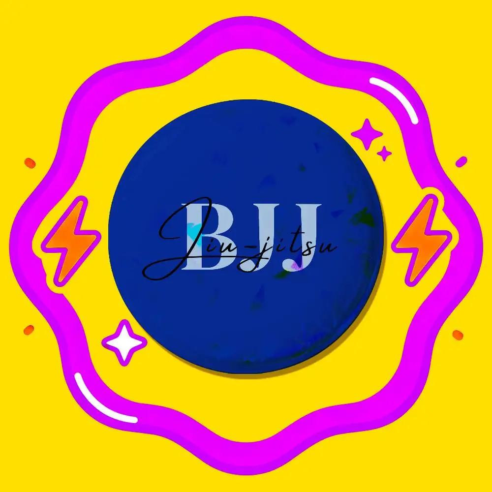 DIY Pin Insignia Emblem Button Round Gift Cosplay Laser Film Case For Brazilian Jiu Jitsu BJJ Japan Judo Badge Cover