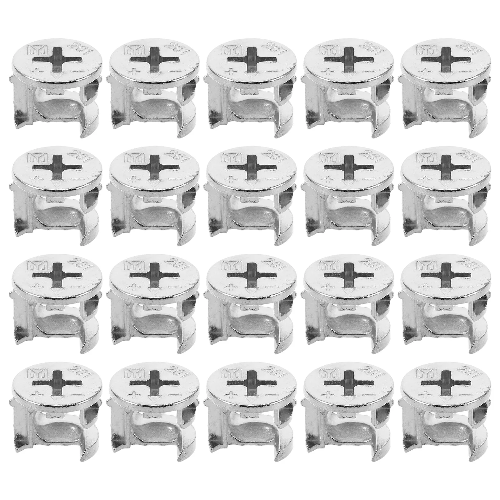 

40 Pcs Furniture Connector Eccentric Wheel Screw Cabinet Support Iron and Steel Nut Cam Bolts for Connectors Bedroom Fixing
