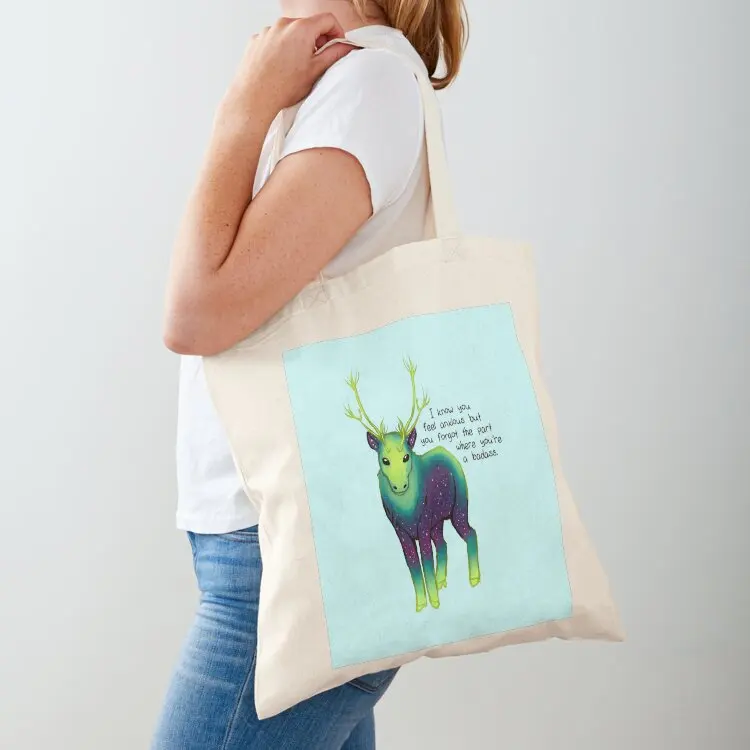 

The Part Where You're a Badass Galaxy Caribou Tote Bag canvas bags Cloth bags Women's shopper bag shopper bag women