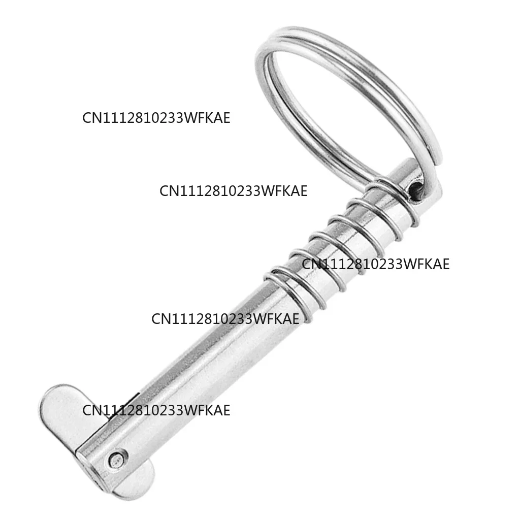 2pcs   Spring Ring Deck Accessories, Quick Release Pin 316 Stainless Steel for Kayak Marine Boat Bimini Top Hinge, 8x76mm