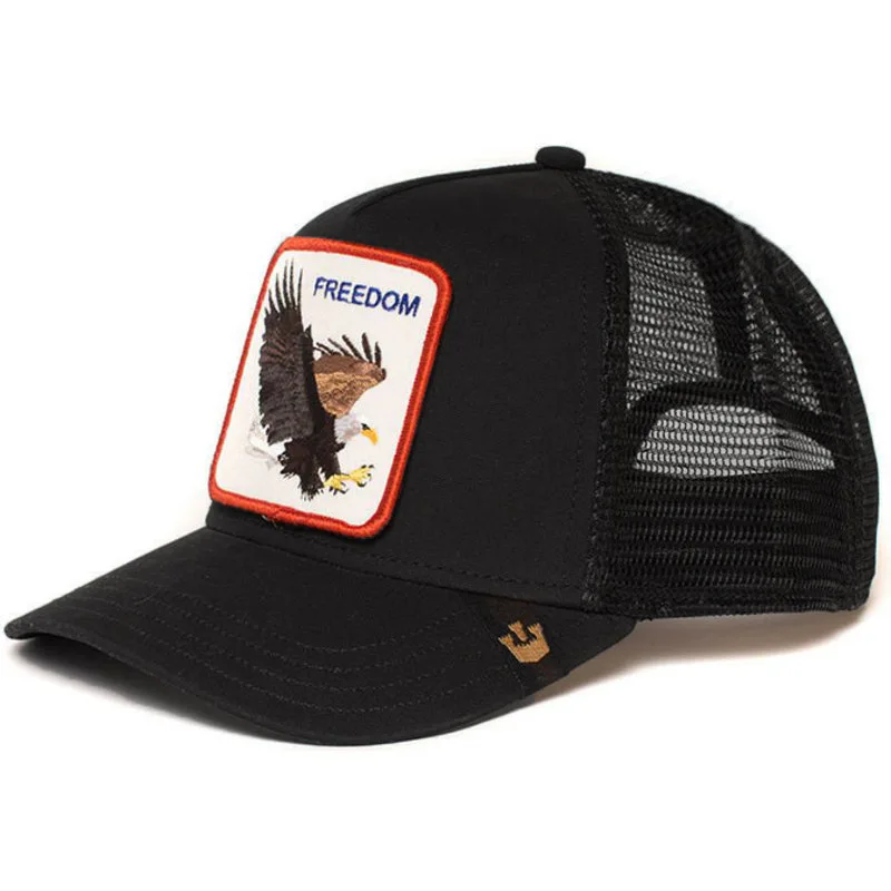 Baseball Caps Men Snapback Hip Hop Hats With Animals Patch Streetwear lovers\' Trucker Caps Women Breathable Mesh Visor Bones