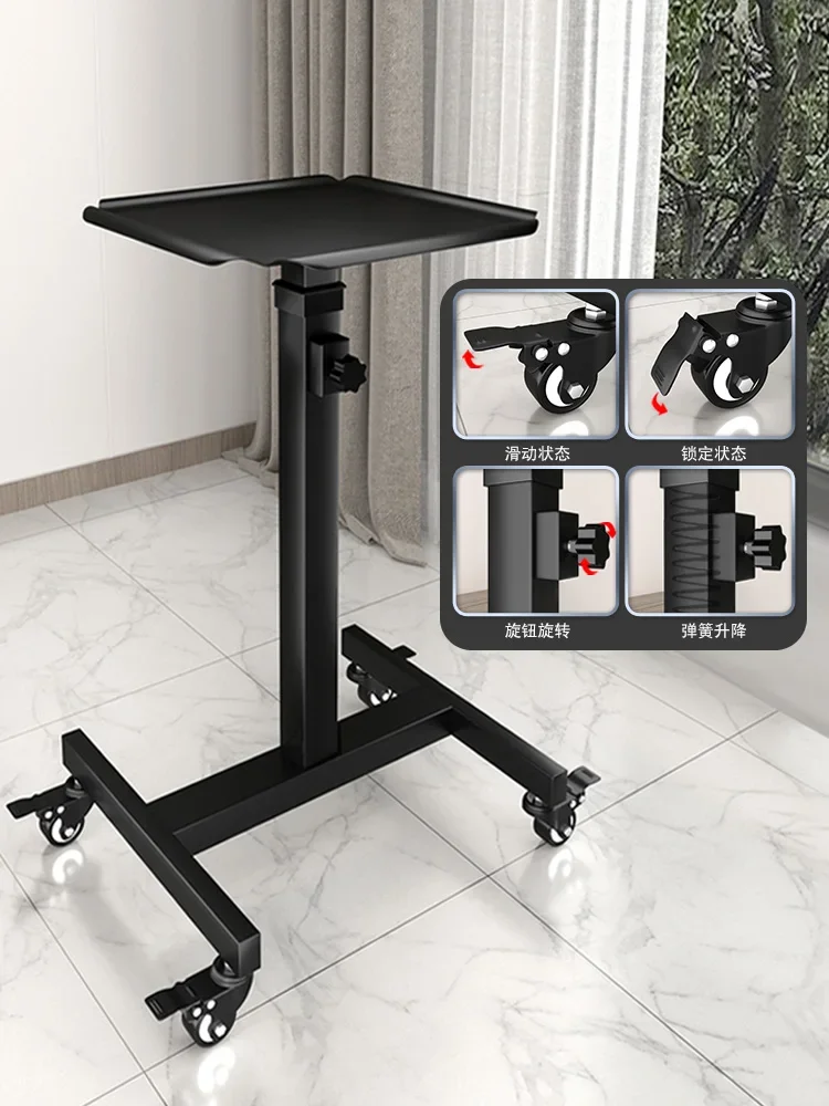 Z05 projector bracket tray trolley universal telescopic lifting movable workbench laser TV bracket floor to floor household