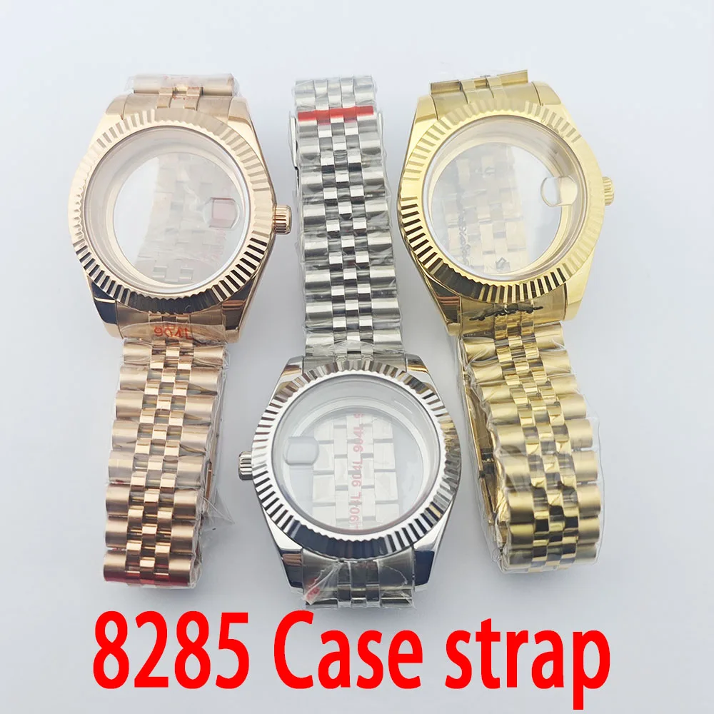 

Men's watch deluxe automatic AR sapphire glass case strap for mechanical watch 10Bar Miyota 8285 movement watch accessories