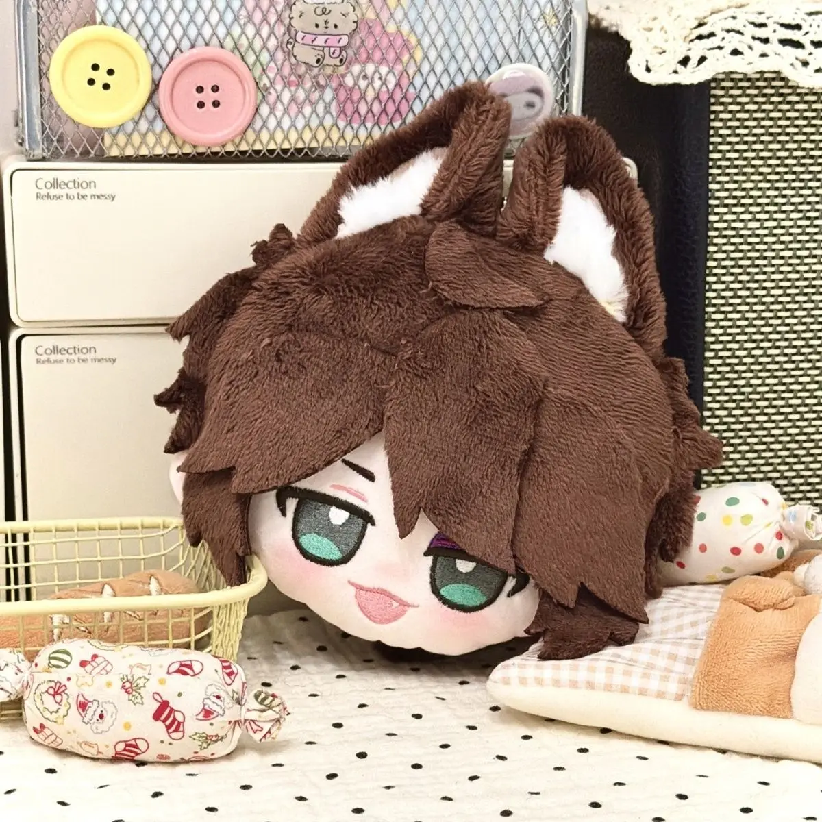 

Identity Ⅴ Prisoner Luca Balsa Anime Cosplay Cartoon Coin Case Keyring Fluffy Change Purse Keychain Doll Pendants Keyrings