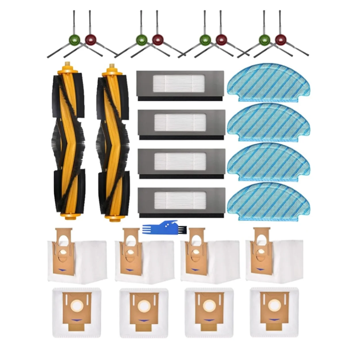 

EQAZ-Replacement Parts for Ecovacs DEEBOT N10+/N10 Plus, OZMO N8+/N8 Pro+ Accessory Kit, T8+/T8 AIVI+/T9+ Accessory Sets