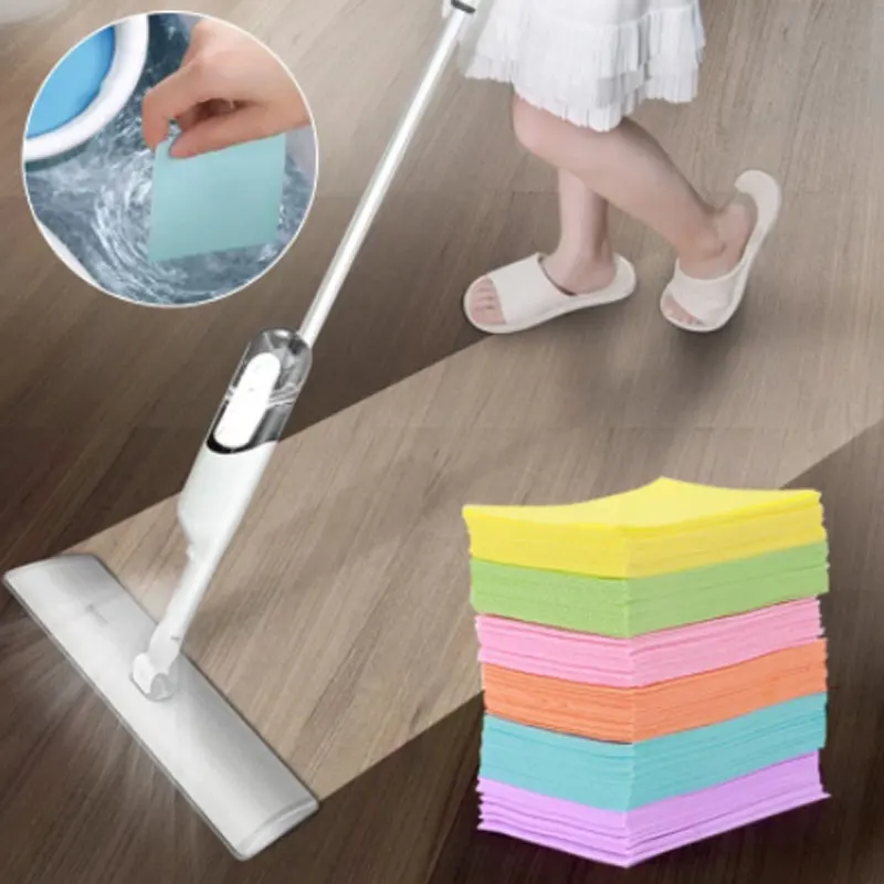 

30pcs Floor Toilet Cleaner Sheet Mopping Wood Floor Cleaning Household Hygiene Toilet Deodorant Yellow Dirt Toilet Cleaning Tool