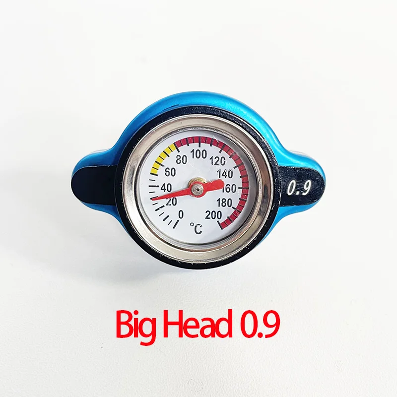 Car Automobile Thermo Radiator Cap Tank Cover 0.9 Bar/1.1Bar Water Temperature Gauge with Utility Safe for Car Accessories