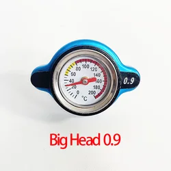 Car Automobile Thermo Radiator Cap Tank Cover 0.9 Bar/1.1Bar Water Temperature Gauge with Utility Safe for Car Accessories