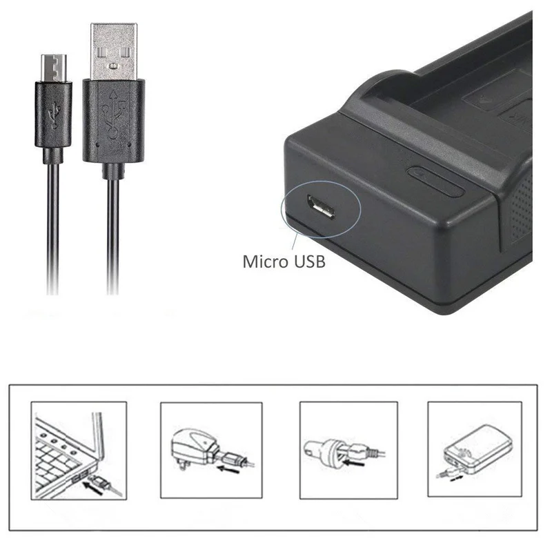 BLM-1 USB Battery Charger for Olympus E-1 E-3 E-30 E-520 EVOLT E-300 E-330 E-500 E-510 C-5060 C-7070 C-8080