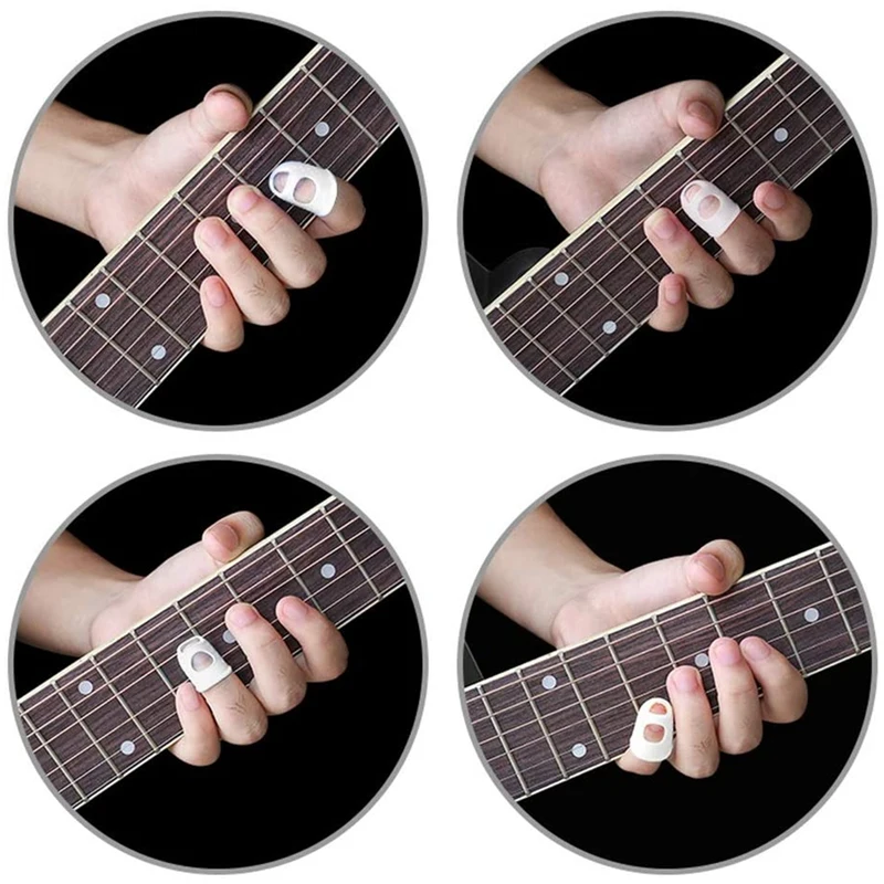 40 Stuks Vingertopbeschermers, 5 Maten Ukelele Vingercaps, Voor Gitaar Ukelele Snaarinstrumenten