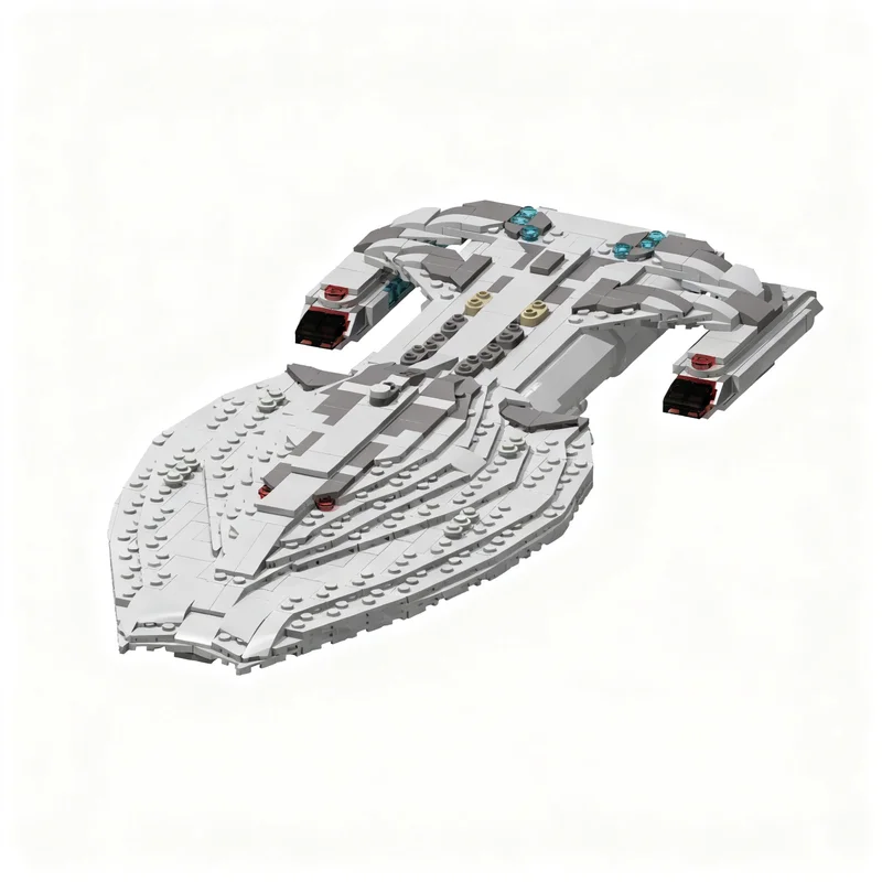 781pcs MOC Achilles-Class Warship Space Model Building Blocks Christmas Gift DIY Assemble Birthday 3D Education Creative Idea