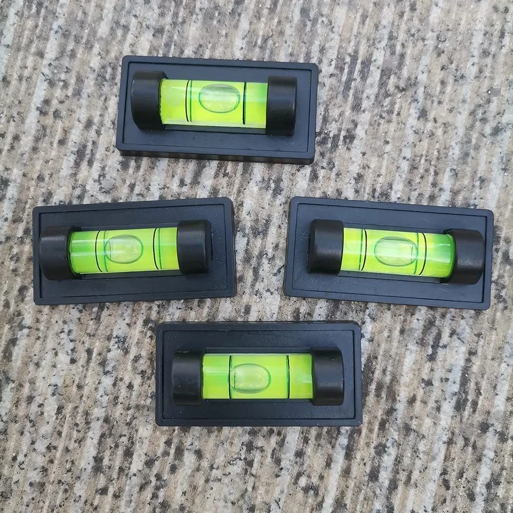 4Pcs Magnetic Bubble Levels for Leveling Phonograph,Camera, Tripod, Machines, Spirit Level Measuring Tools (Magnetic)