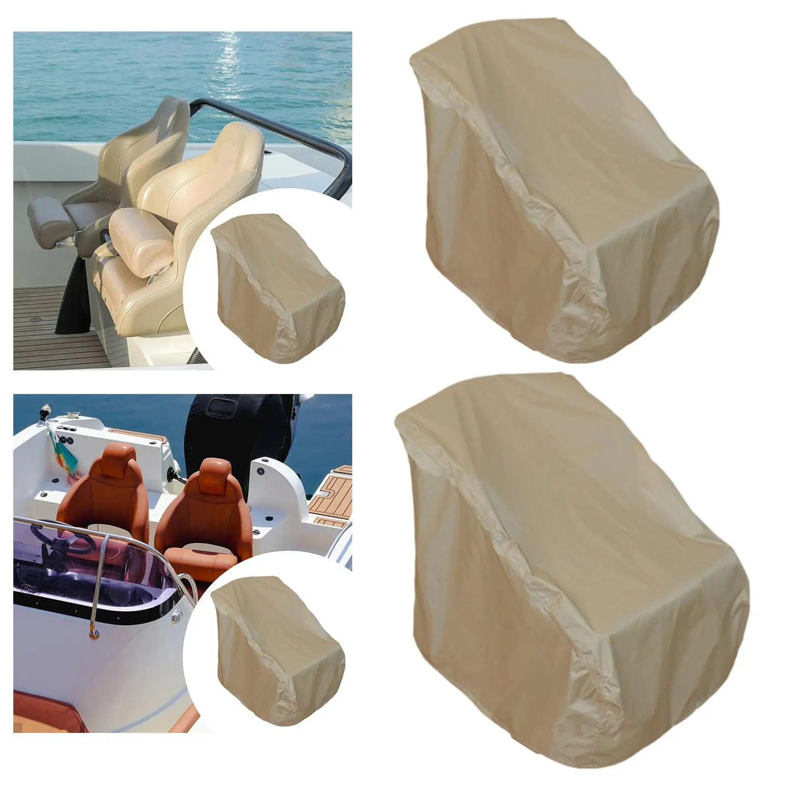 Oxford Cloth Boat Chair Cover Weather Resistant Captain Pedestal Seat Protector for Fishing