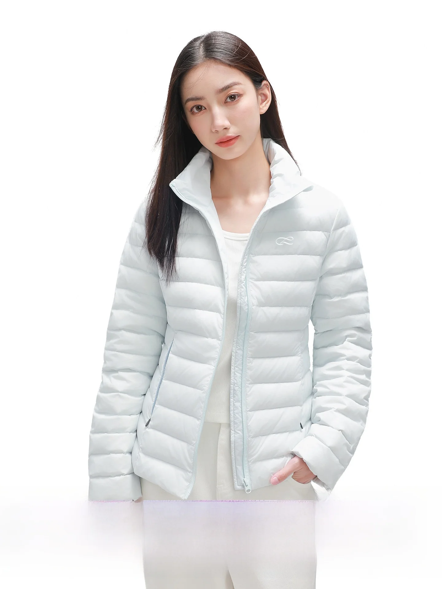 

COIE BABY Blue Hourglass Lightweight New National Stand 90 White Du down Women's Warm Outerwear Winter Faion Casual Sle