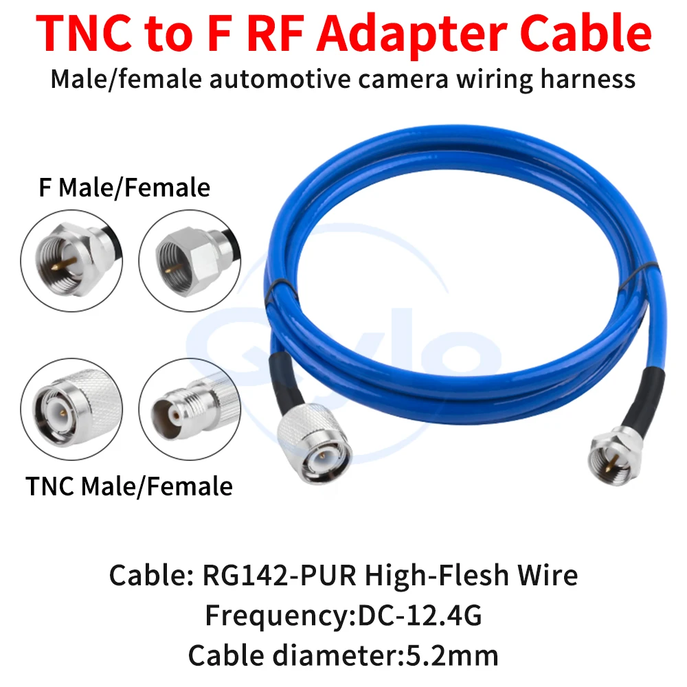 

Кабель для тестирования радиочастот TNC-F (RG142-PUR), высокогибкий, штекер/гнездо, высокочастотный (1 шт.)