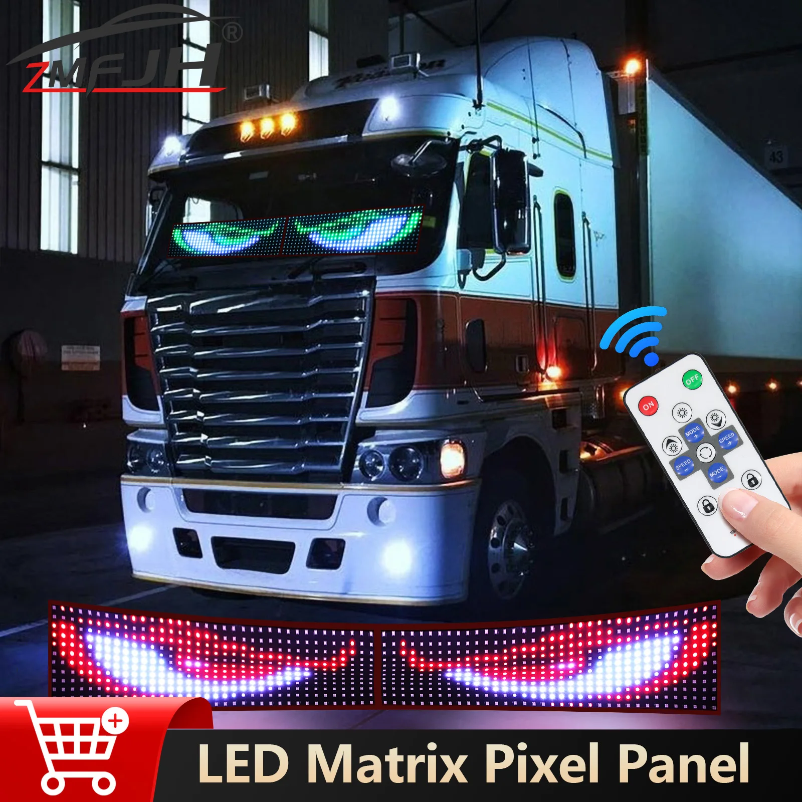 

LED Matrix Pixel Panel Scrolling Bright Advertising App Control Flexible LED Display For Car Truck Windshield Night Light