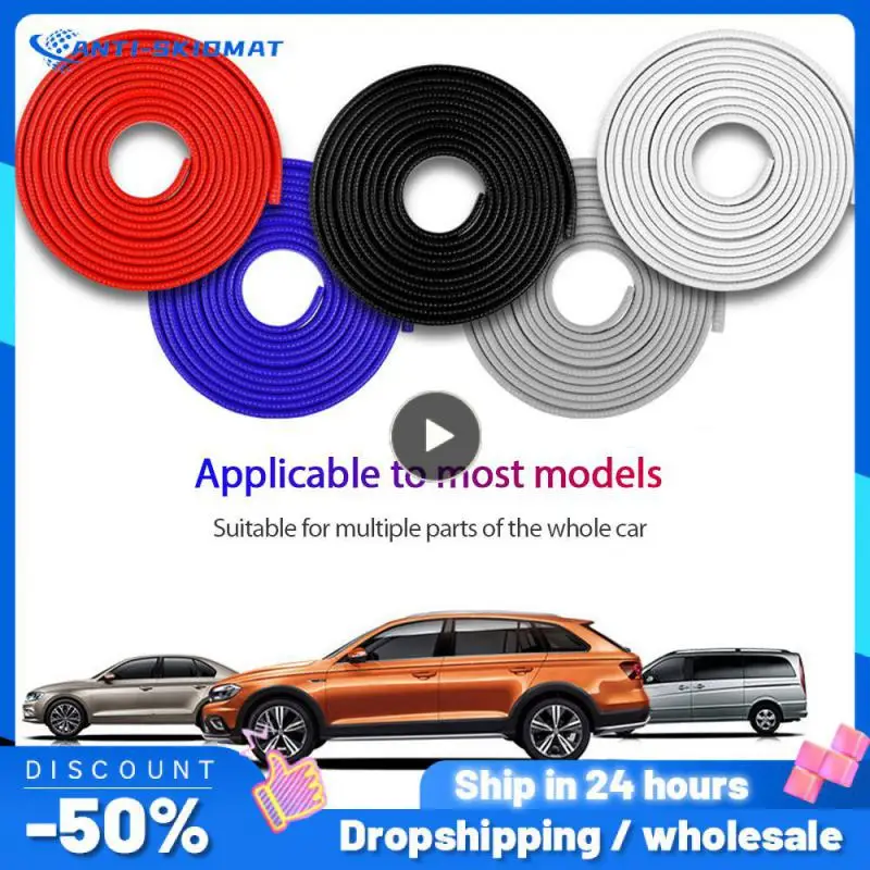 

2m 1m Car Window Seal Strip AutoWindshield Soundproof Rubber Seal Side Window Filler V Shape Sealing Strips Noise Insulation