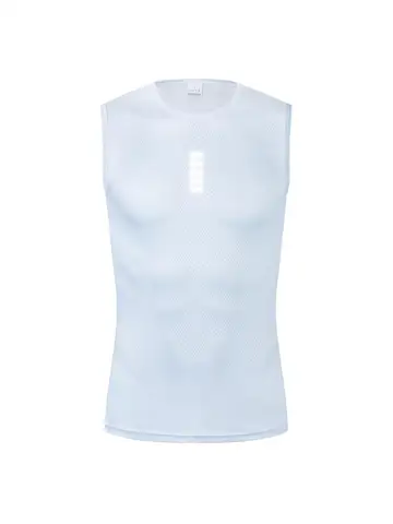 Couches de Base de cyclisme réfléchissantes, maillot de corps blanc, gilet à séchage rapide, sous-vêtements de Sport, gilet serré, gilet à haute élasticité, maillot de vélo