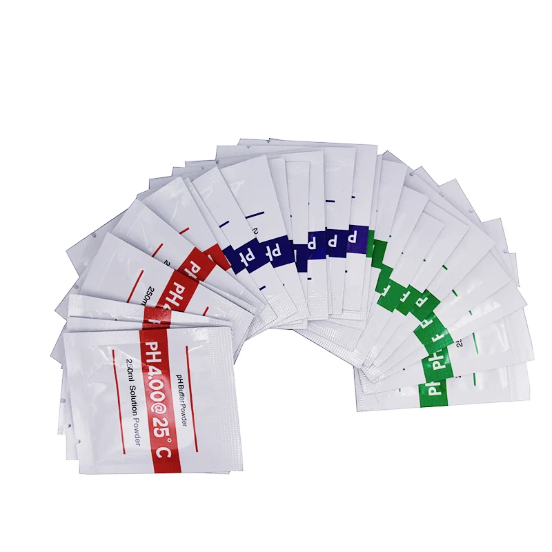 10pcs/lot PH Buffer Powder 4.00 4.01 6.86 9.18 10.01 PH Meter Calibration Point Calibration Solution ORP Correction Powder Pack