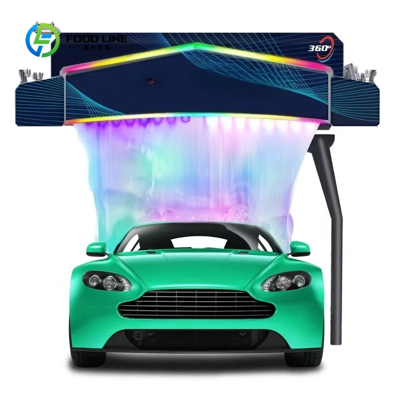 360-degree High Pressure Water Single Arm Automotive Touchless Car Wash Machine with Foam and Shampoo Function