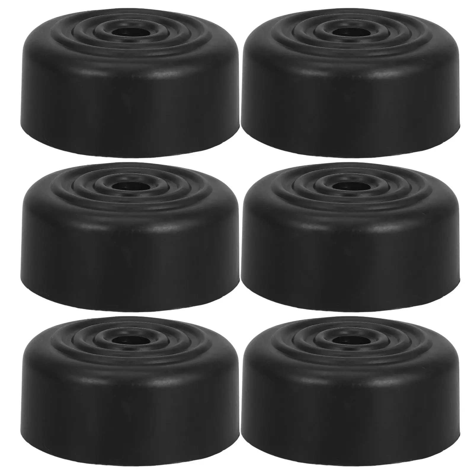 

6Pcs Black Furniture Legs Small Round Screw in Sofa Leg Replacement Bed Support Legs Non Slip Chair Pads Furniture Stoppers