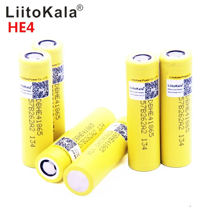 

LiitoKala For HE4 2500mAh Li-lon Battery 18650 3.7V Power Rechargeable Batteries Max 20A,35A High