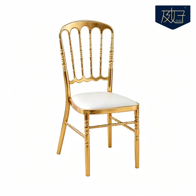 Bamboo Napoleon Chair Round Back Wedding Banquet Hotel Event Furniture Durable Elegant Design For Party Hall Decoration
