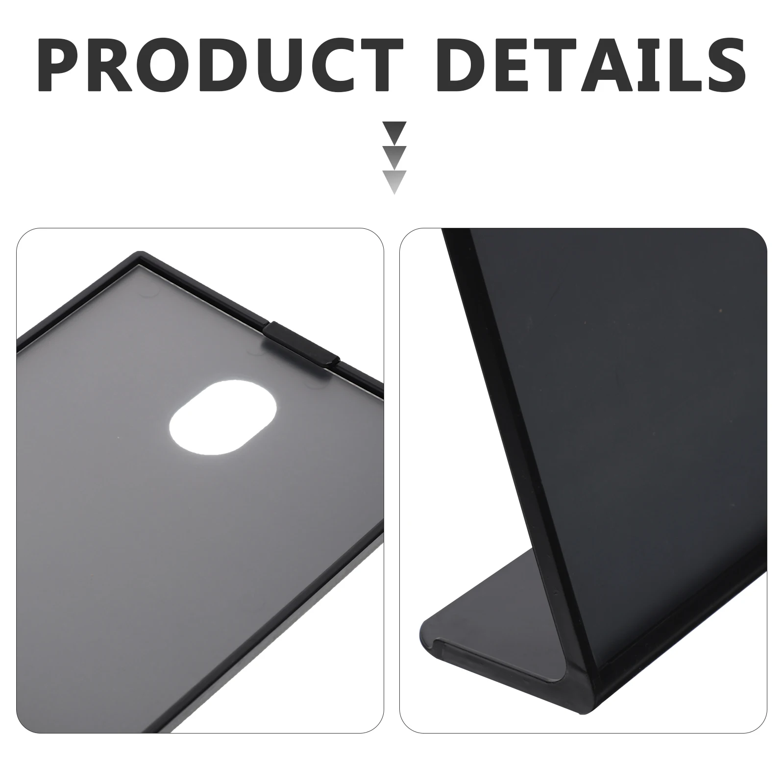 

Clear Tabletop Sign Holder Plastic Display Stand For Price Menu Photo Anti-Fall Restaurant Office Use Qr Code Display Rack