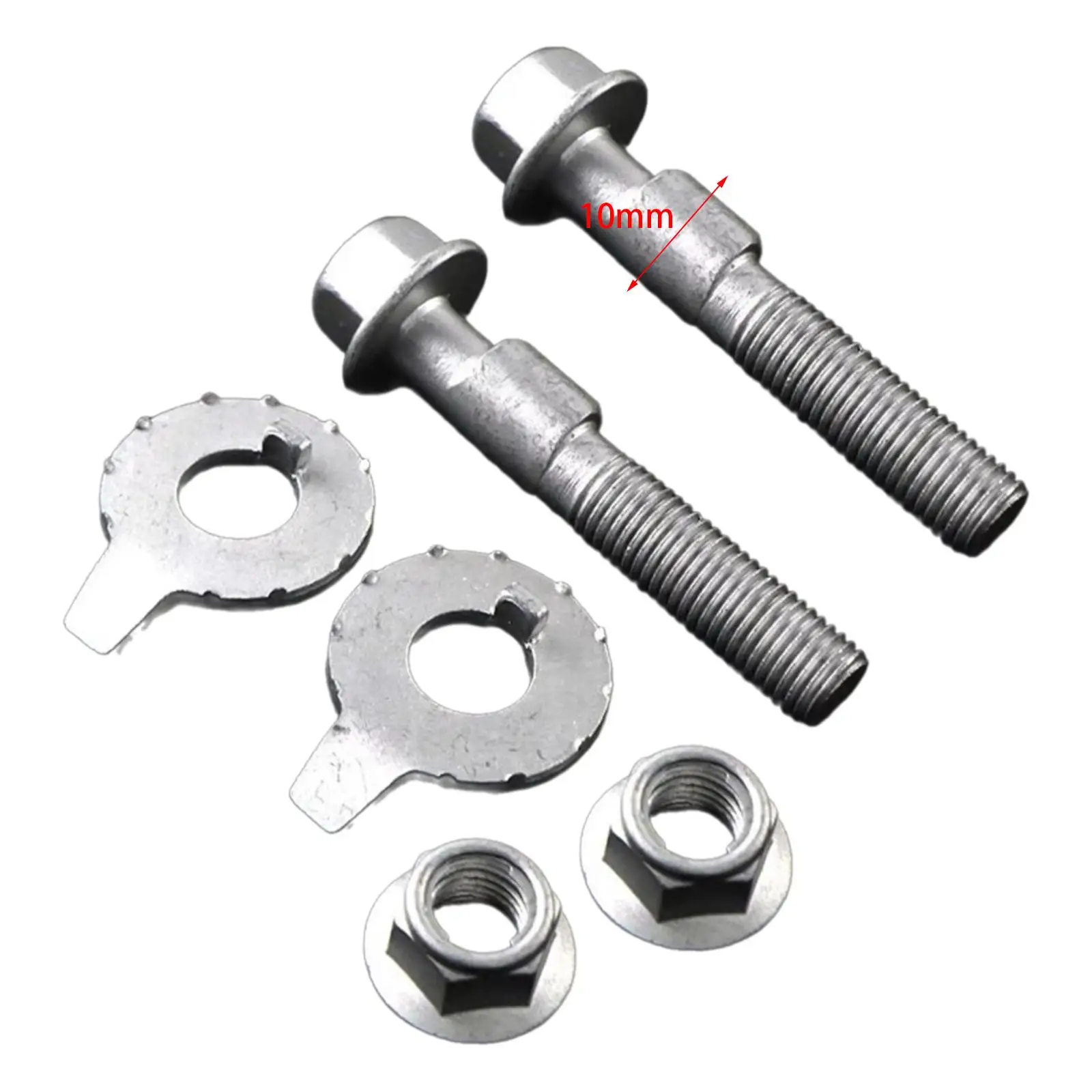 Suspension Arm Alignment Eccentric Adjustment cam Bolt Camber Adjustment Screw Bolt Set Universal 10mm Spare Parts Auto Parts