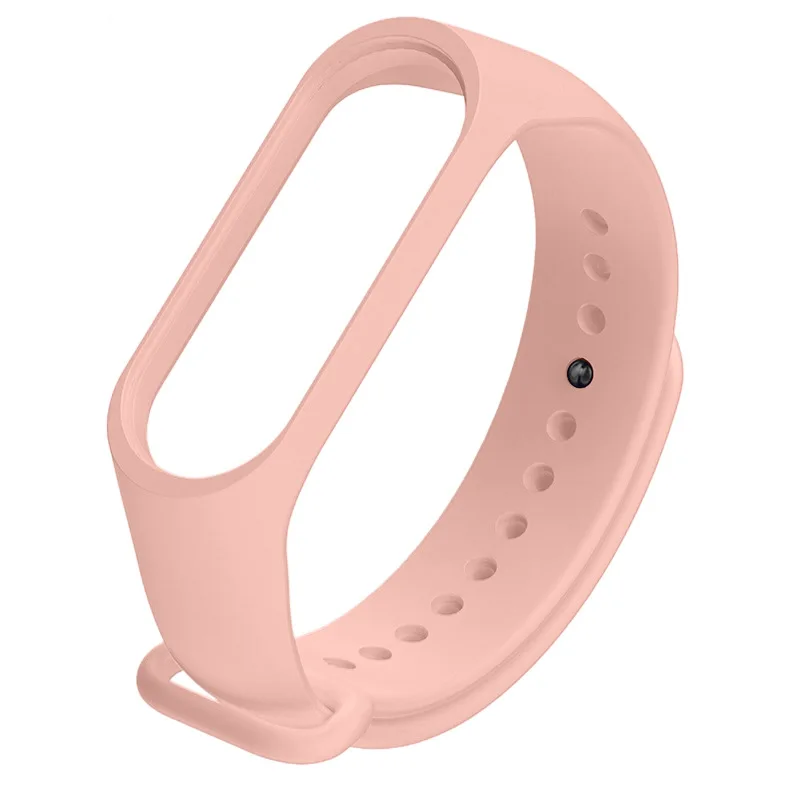 M6 Strap TPU Silicone Watchband Replacement Band Wristband for Xiaomi Bracelet 6 for M6 Smart Watch,Soft silicone Black Pink red