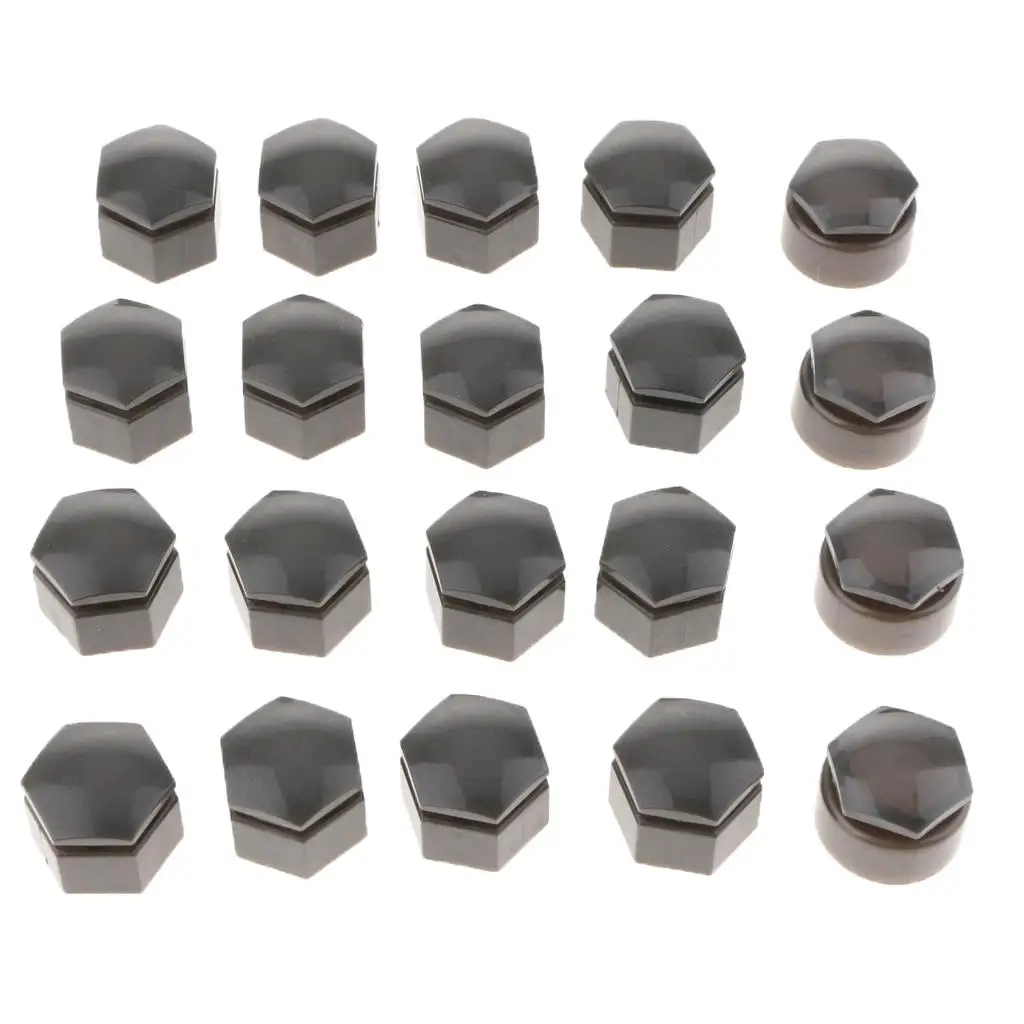 20 Pcs Universal Car Wheel Nut Cap Auto Hub Screw Cover 22mm Bolt Rims Exterior Decoration Special Socket Protection Dust Proof