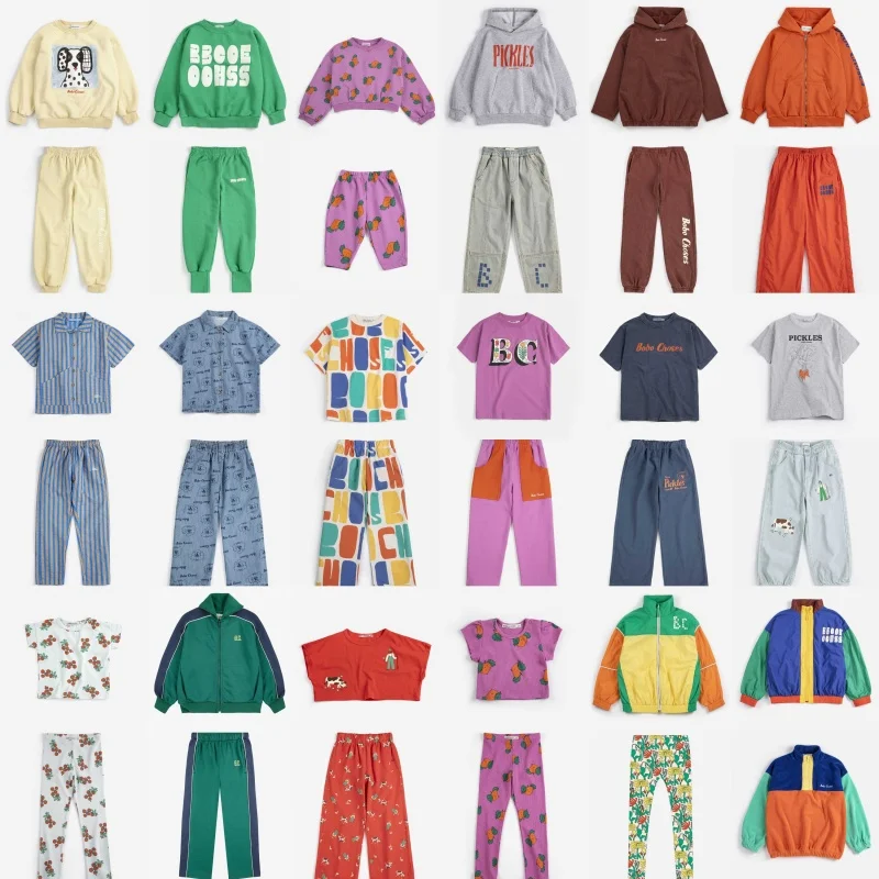 Spring/Summer BC26 New Children's Jumpsuit Sweatshirt Trousers Sets Kid Multi-color Sport Coat and Pants