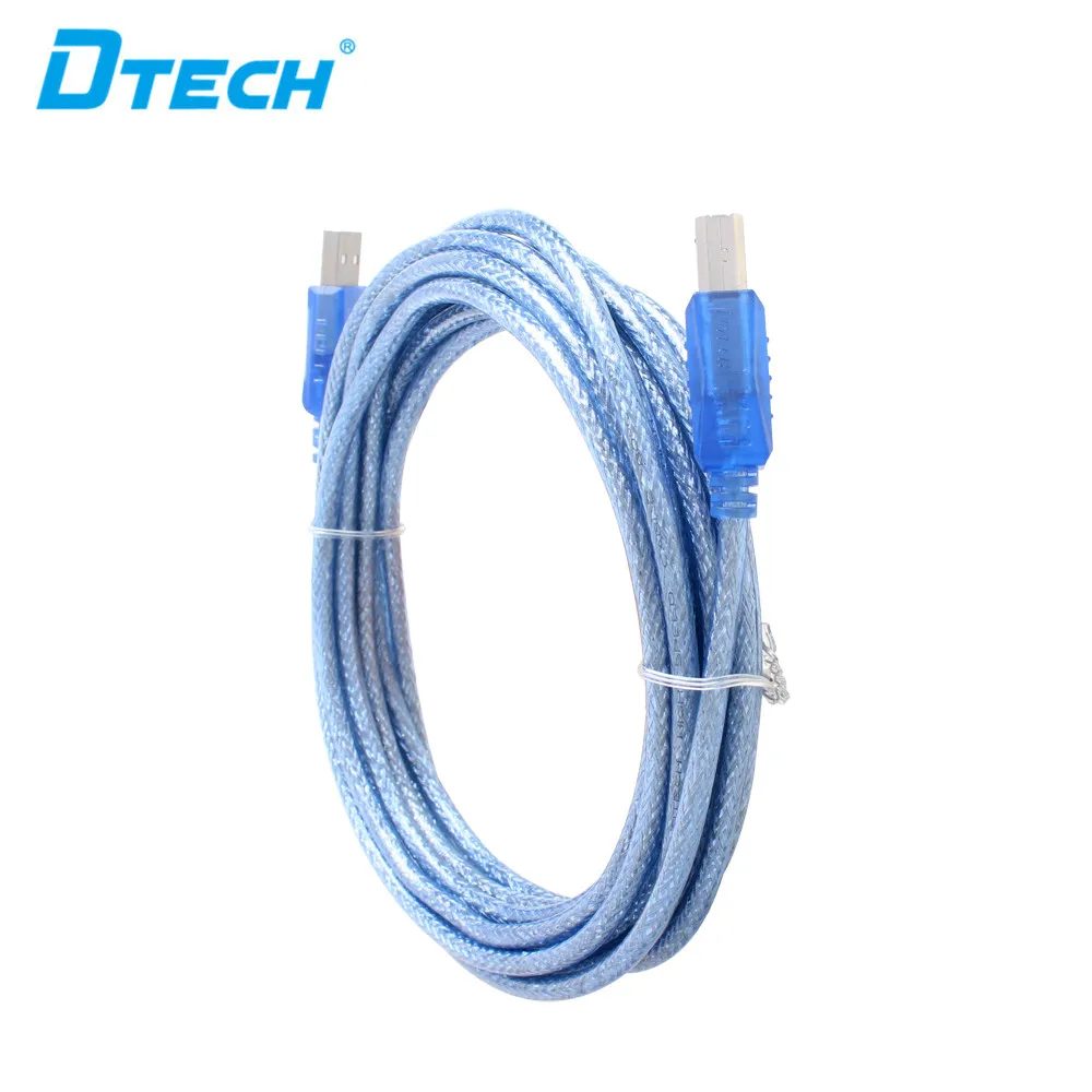 2PCS DTECH Factory Usb 2.0 Printer Cable A Male To B Male For HP, DELL, EPSON, Usb Print Cable 5M