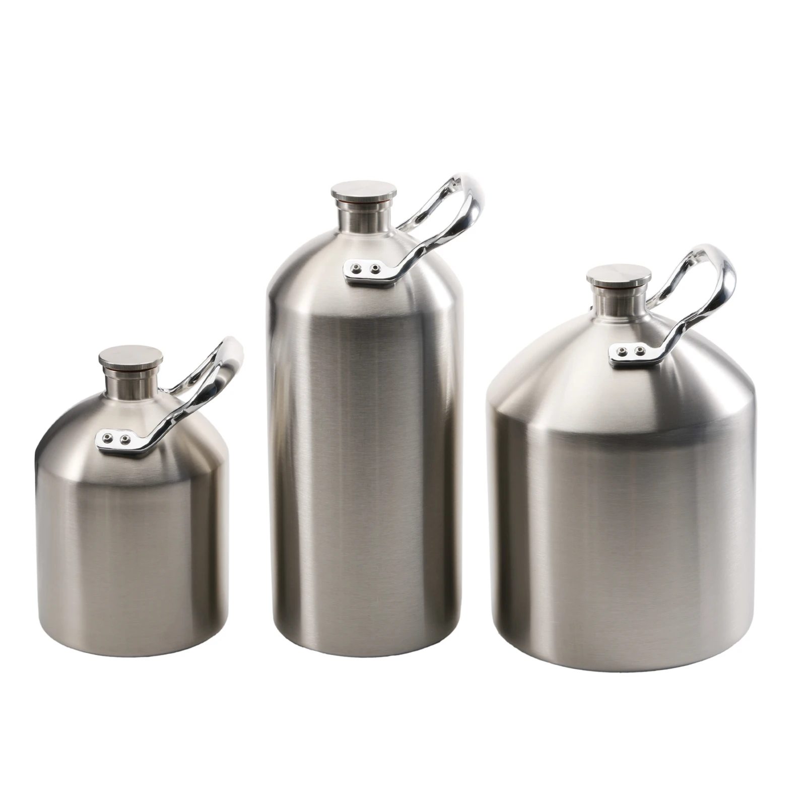 

Single Handle 2/3.6/5L Beer Mini Keg Barrel Stainless Single Wall Brand New Screw Cap Portable Craft Beer Kombucha Nitro Coffee