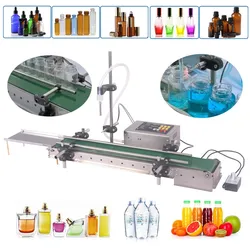 Automatic Liquid Filling Machine With Conveyor Belt Single Head Filler Perfume Water Sense High Precision Heat Resistance