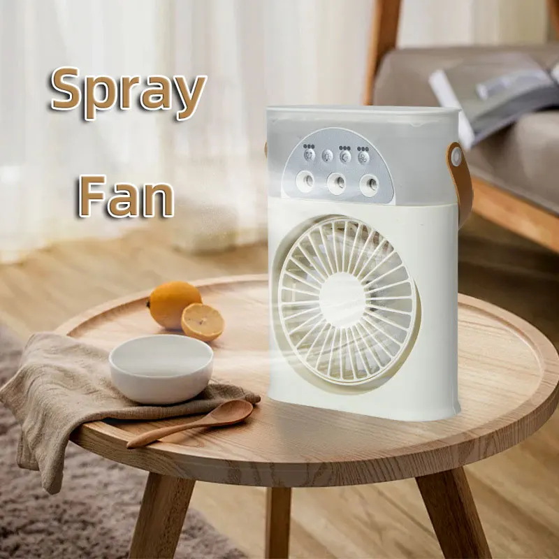 

Mini Air Cooling Electric Fan USB Rechargeable Home Room Desktop Spray Portable Wireless Ceiling Camping Circulator Conditioner