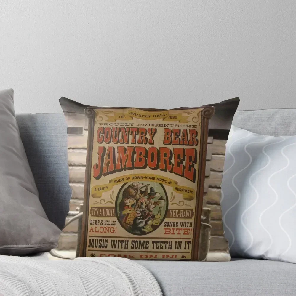 Country Bear Jamboree Throw Pillow Bed pillowcases luxury home accessories Pillow Case Christmas Pillow Decor