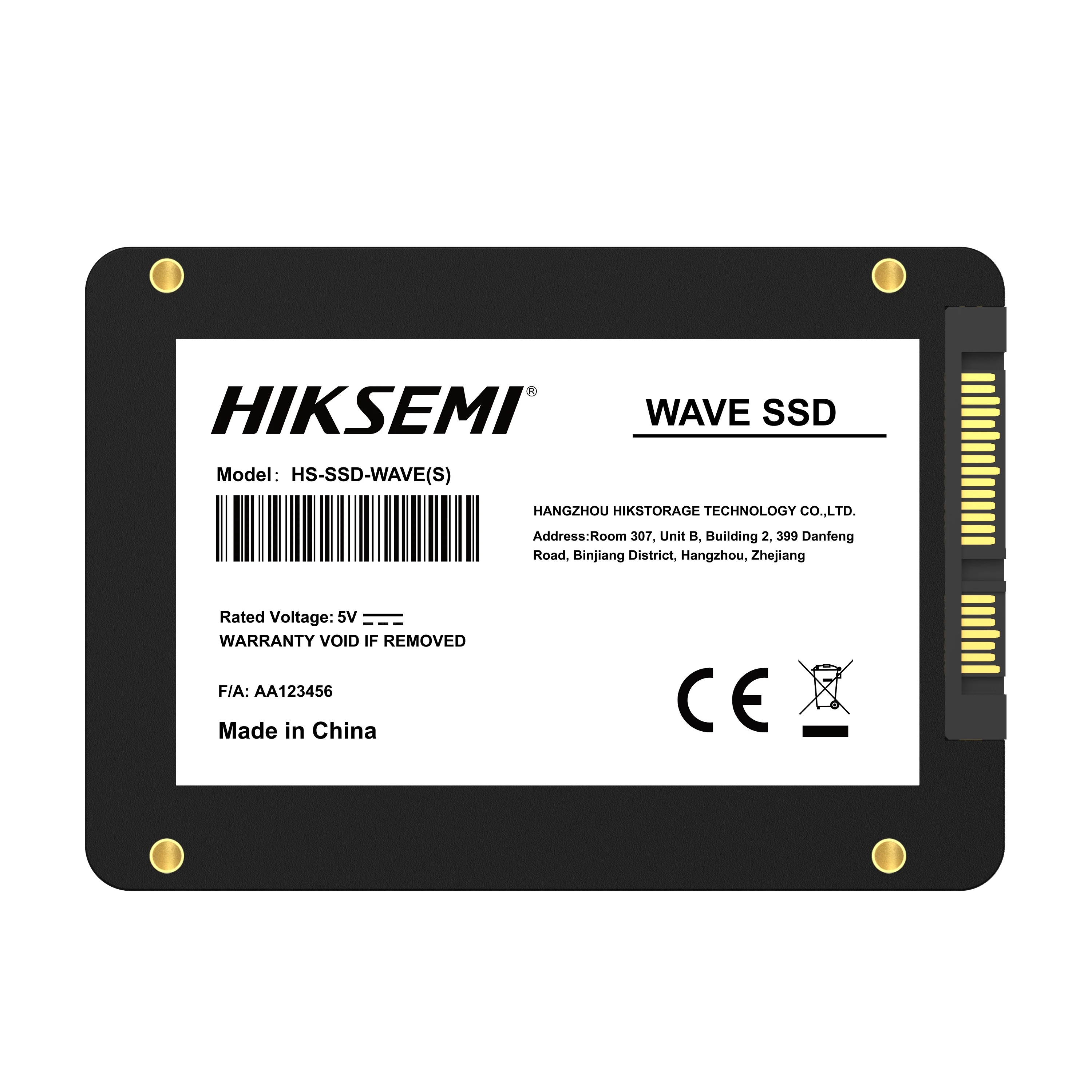 HIKSEMI WAVE(S) SATA SSD, 노트북 PC용 내장 솔리드 스테이트 드라이브, 128GB, 256GB, 512GB, 1T, 2T, 2.5 인치