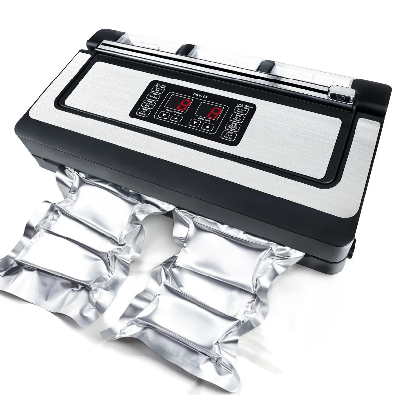 Vacuum Sealer Machine,90Kpa Food Vacuum Sealer Machine Preservation Dry/Moist/Liquid Modes,Handle Locked Design,Built-in Cutter