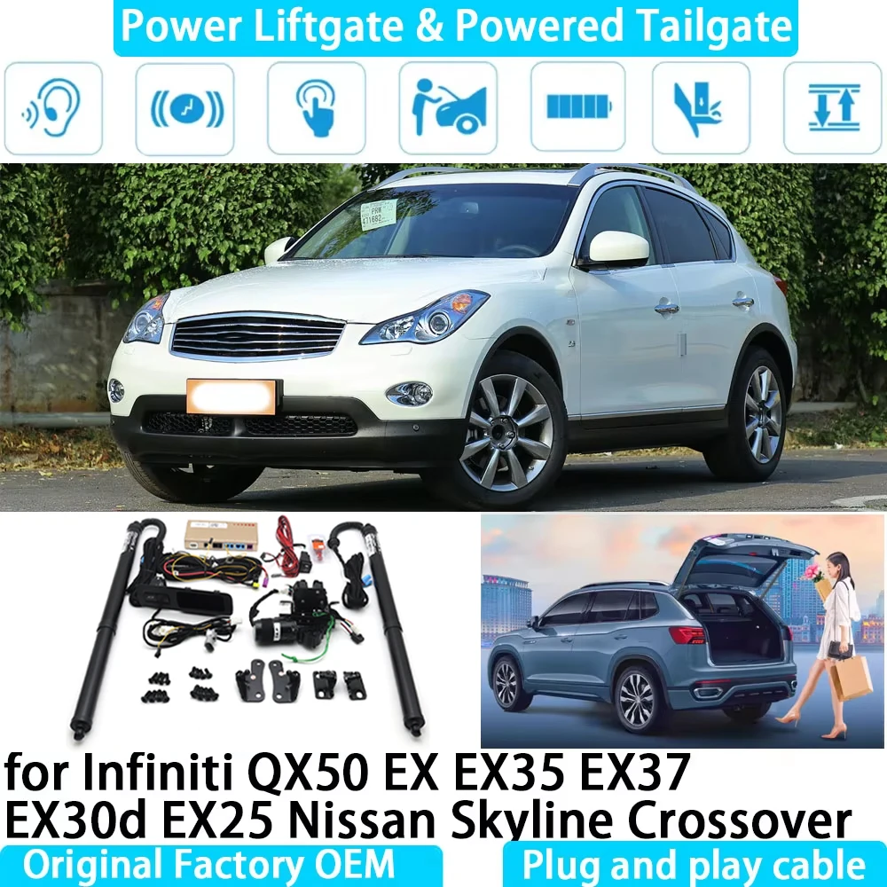 for Infiniti QX50 EX EX35 EX37 EX30d EX25 Nissan Skyline Crossover Automatic Electric Power Liftgate Powered Tailgate Strut Tail