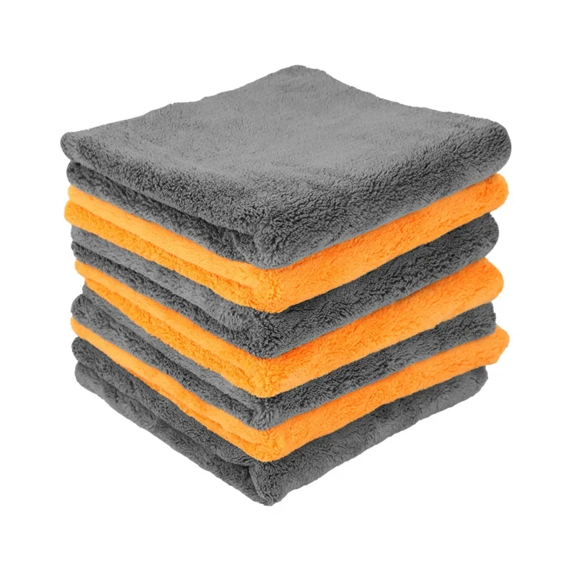 Thicken 600GSM Microfiber Towel Ultra-Soft Car Washing Cloth 40x40cm Scratch-Free Drying Cloth for Car Detailing Cleaning Rag