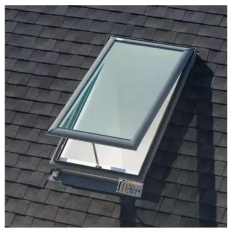 Retractable Roof Windows PVC Centre Pivot Roof Window Triple Glazed Roof Window