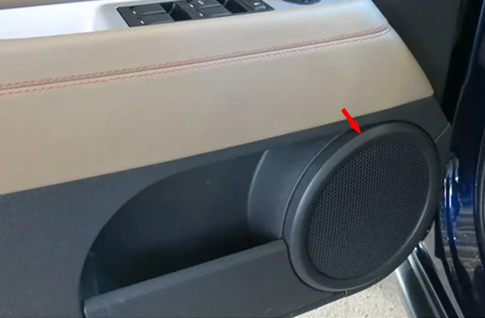 

For Jeep Compass 2011 2012 2013 2014 2015 Chrome Car Inner Door Audio Speaker Cover Trim Loudspeaker Frame Interior Accessories