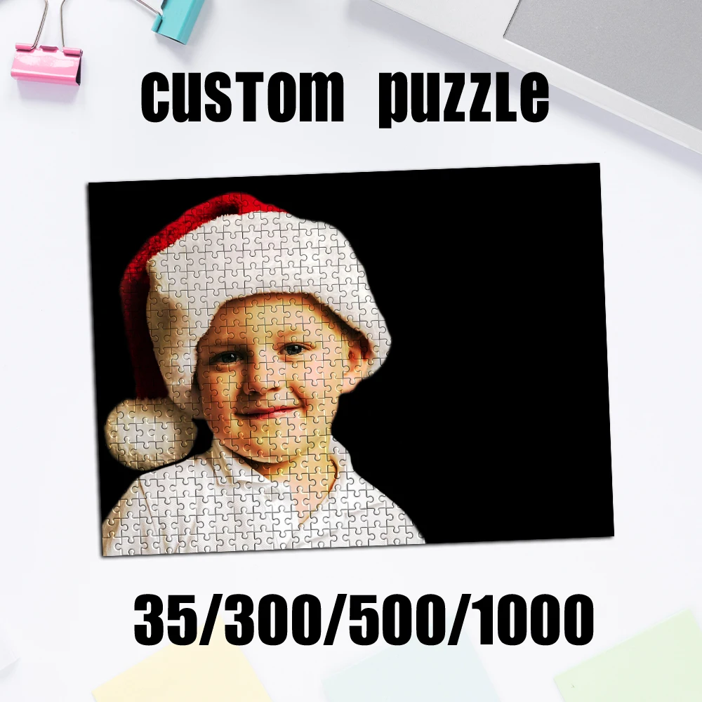 35/300/500/1000pcs Personalized Custom Photo Puzzle portrait Customize Upload Photo For Personalized Birthday Gifts