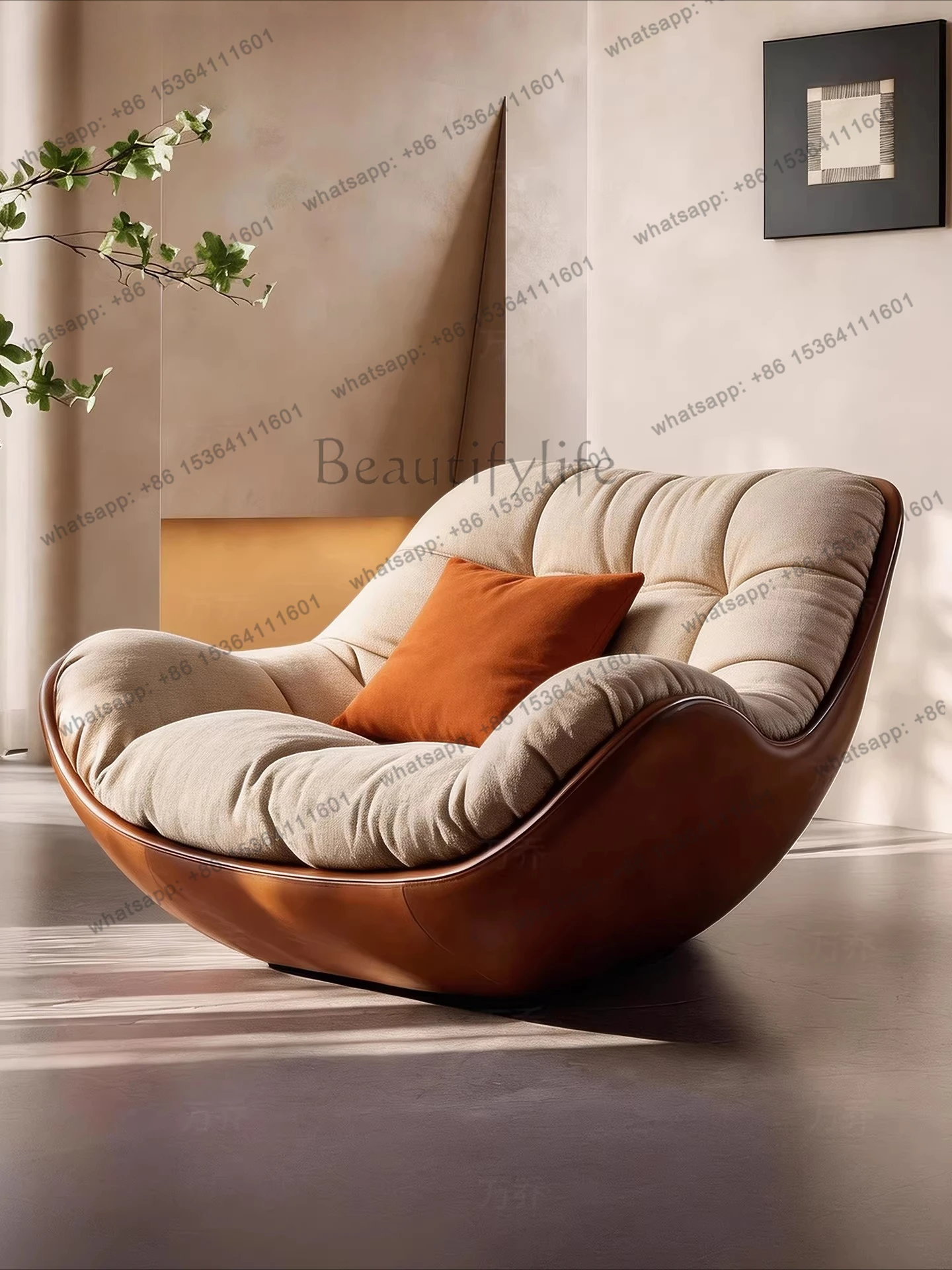 XX Sofa Chair Living Room Balcony Designer Simple Lazy Recliner