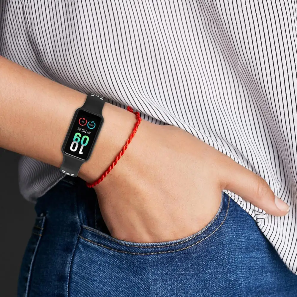 สำหรับนาฬิกา Amazfit Band 7อุปกรณ์เสริมสมาร์ทซิลิโคนสายรัดข้อมือเปลี่ยนสายคล้องกีฬาสำหรับ Amazfit Band 7นาฬิกา