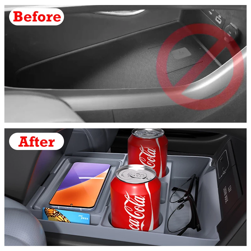 Multi-functional Center Console Lower Storage Box For 2025 XPeng G6 Intelligent Driving Version Car Stowing Tidying Accessories